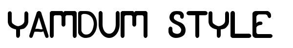 Yamdum Style font