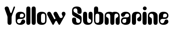 Yellow Submarine font
