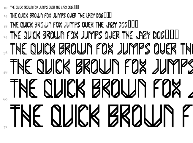 Yuma font waterfall
