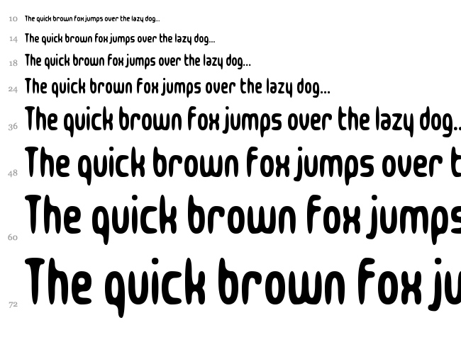 Zealousy font waterfall
