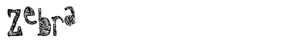 Zebra font