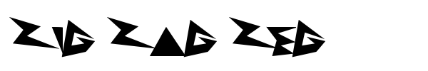 Zig Zag Zeg font