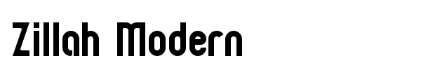 Zillah Modern font