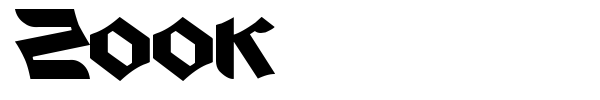 Zook font