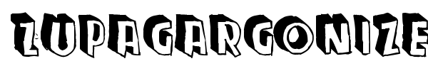 Zupagargonizer font