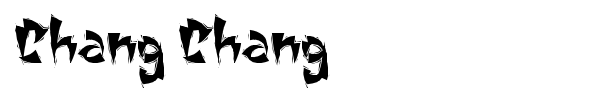 Chang Chang font
