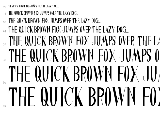 Chinese Watch Shop font waterfall