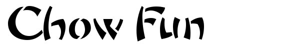 Chow Fun font