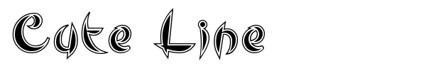 Cute Line font