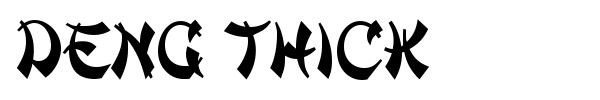 Deng Thick font