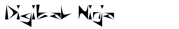 Digital Ninja font