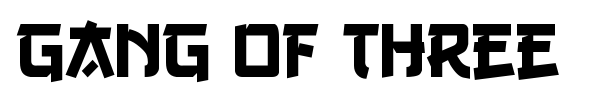 Gang of Three font