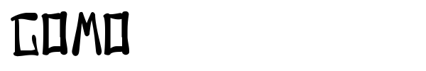 Gomo font