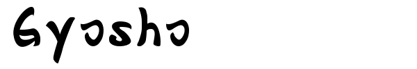 Gyosho font