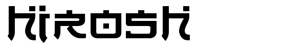 Hirosh font