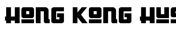 Hong Kong Hustle font preview