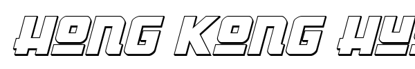 Hong Kong Hustle font preview