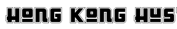 Hong Kong Hustle font preview