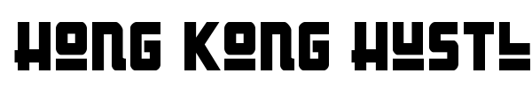 Hong Kong Hustle font preview