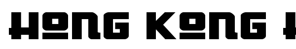 Hong Kong Hustle font preview