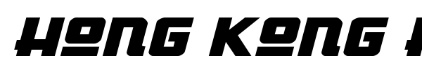 Hong Kong Hustle font preview