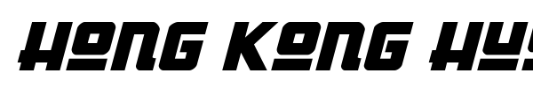 Hong Kong Hustle font preview