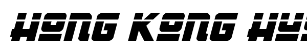 Hong Kong Hustle font preview