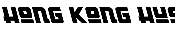 Hong Kong Hustle font preview