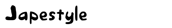 Japestyle font