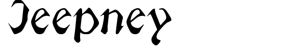 Jeepney font