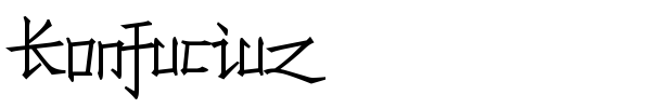 Konfuciuz font