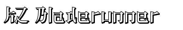 KZ Bladerunner font