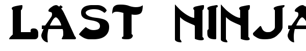 Last Ninja font