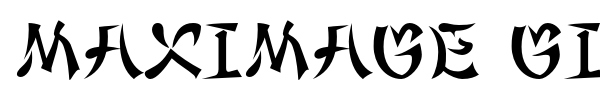 Maximage Gimbadong font