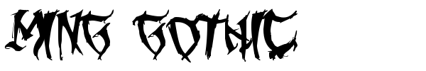 Ming Gothic font