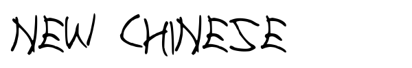 New Chinese font