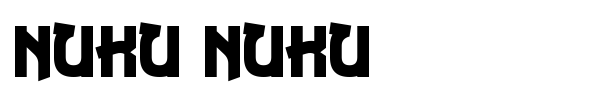 Nuku Nuku font