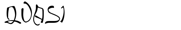 Quasi font