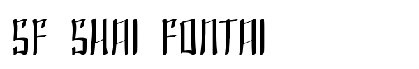 SF Shai Fontai font
