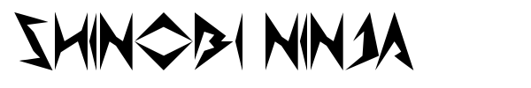 Shinobi Ninja font