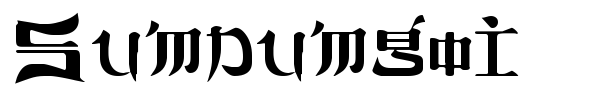 Sumdumgoi font