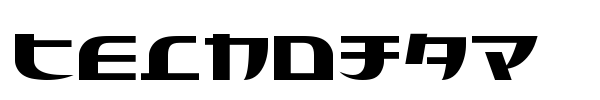 Tecnojap font