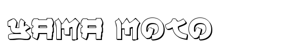 Yama Moto font preview