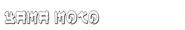 Yama Moto font preview