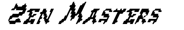Zen Masters font