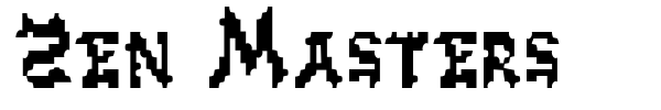 Zen Masters font preview