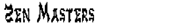 Zen Masters font preview