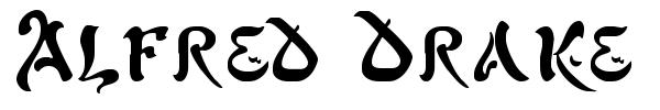 Alfred Drake font