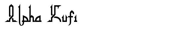 Alpha Kufi font