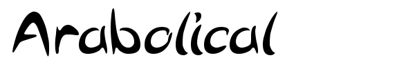 Arabolical font